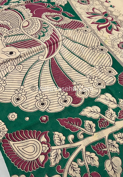 Pure Kalamkari Cotton Saree - VVPKC001