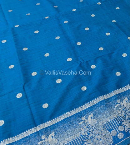 Banarasi - Heritage Silk - Semi Kathan Silk - Blue Shade- VVBHS002