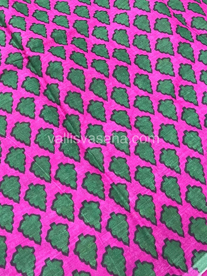 Pure Soft Mul Mul Cotton Sarees - Hand Block Prints - VVMMC008