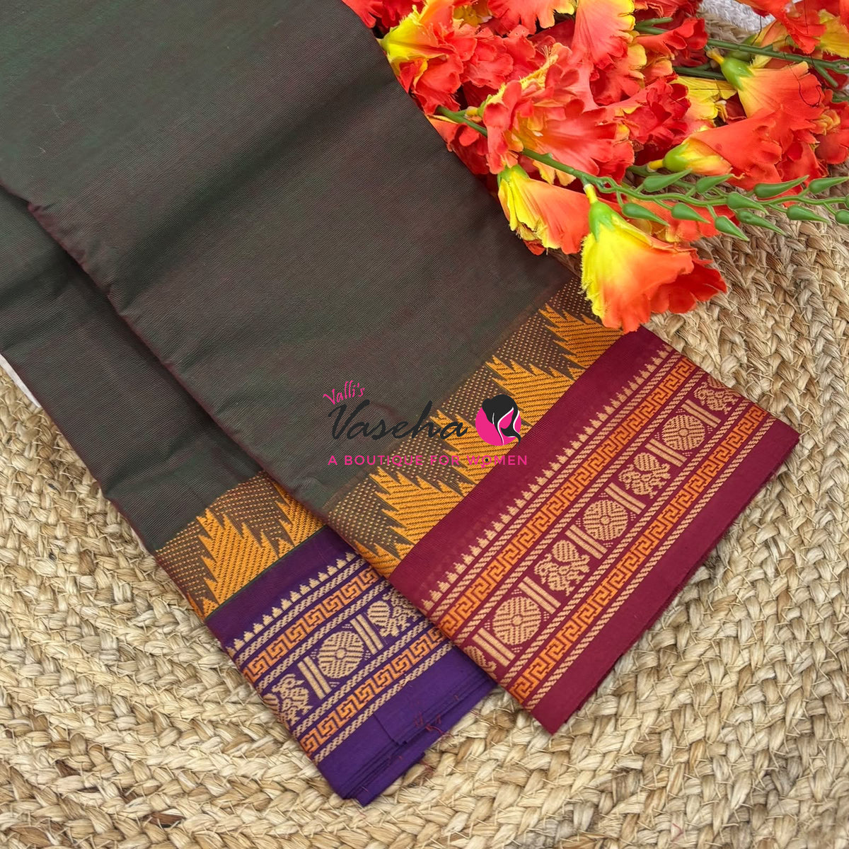 Chettinadu Cotton Saree - VVCCS003
