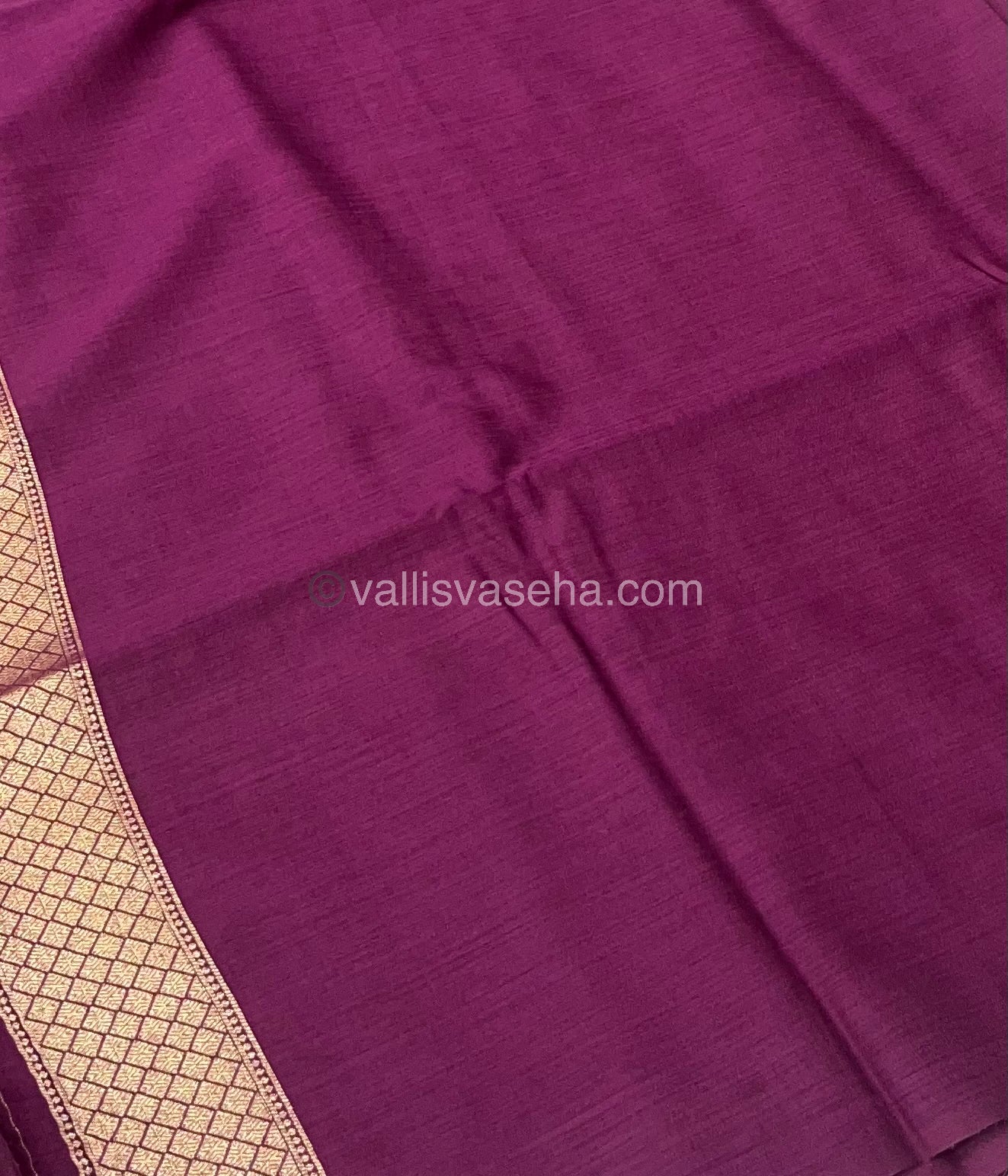 Banarasi - Heritage Silk - Semi Kathan Silk - Wine Purple Shade - VVBHS007