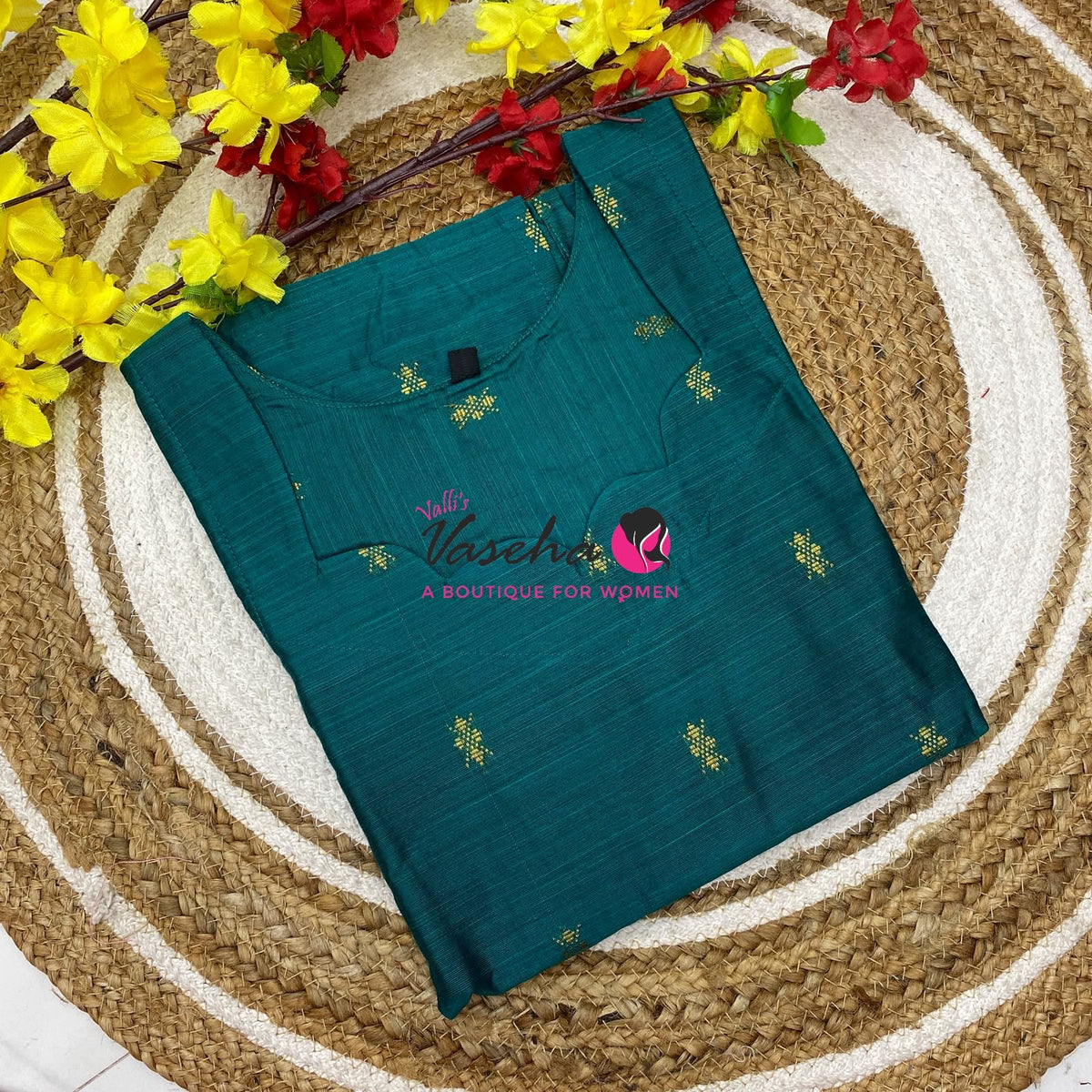 Ready Made - Semi Raw Silk - Kurti - VVSRK003