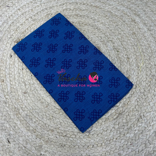 Blouse Bit - Kolam Print - 1 mtr - VVBB001