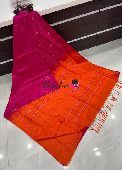 Vazhai Pattu Saree / Banana Pith - With Blouse - VVVPS003