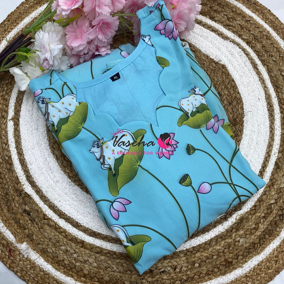 Ready Made - Georgette - Maxi - Blue Colour - VVRMG001