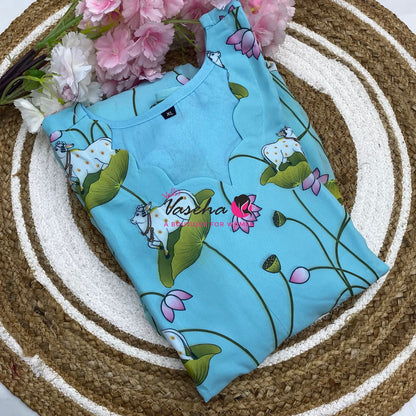 Ready Made - Georgette - Maxi - Blue Colour - VVRMG001