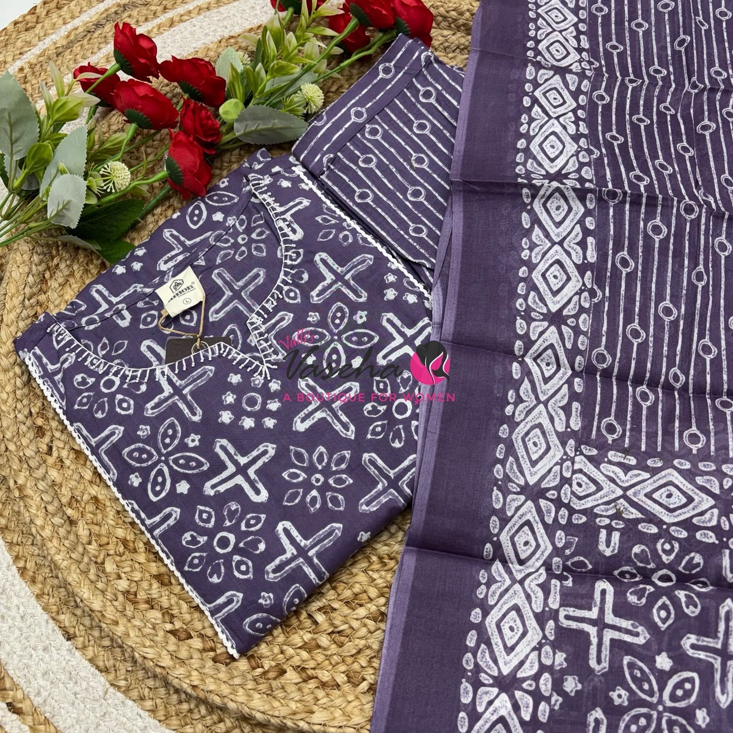 Readymade 3pc Set - Cotton Blended - VVRMS011