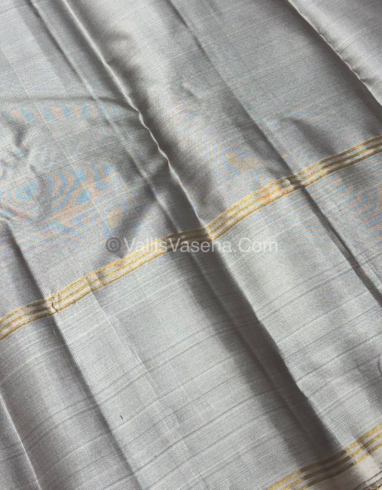 Half Mix - Pure Soft Silk Saree - Long Retta Petta Border with Butta - VVPSS076