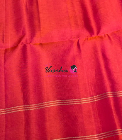 Pure Soft Silk Saree  - Peachish Pink Shade - VVPSS134