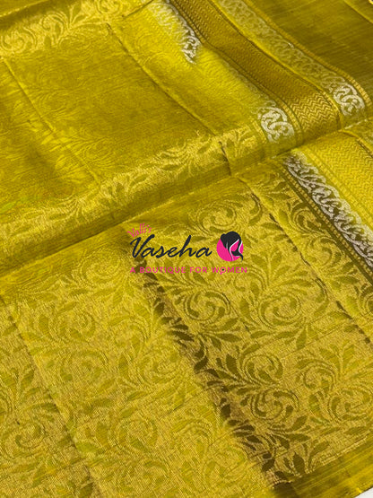 Half Mixed Soft Silk Saree - Green & Green  - VVPSS073
