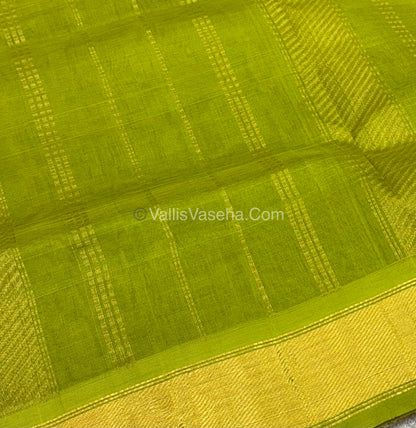 Pure Silk Cotton Saree - Pazhum Pazhamum Checks Design - VVPPSC02