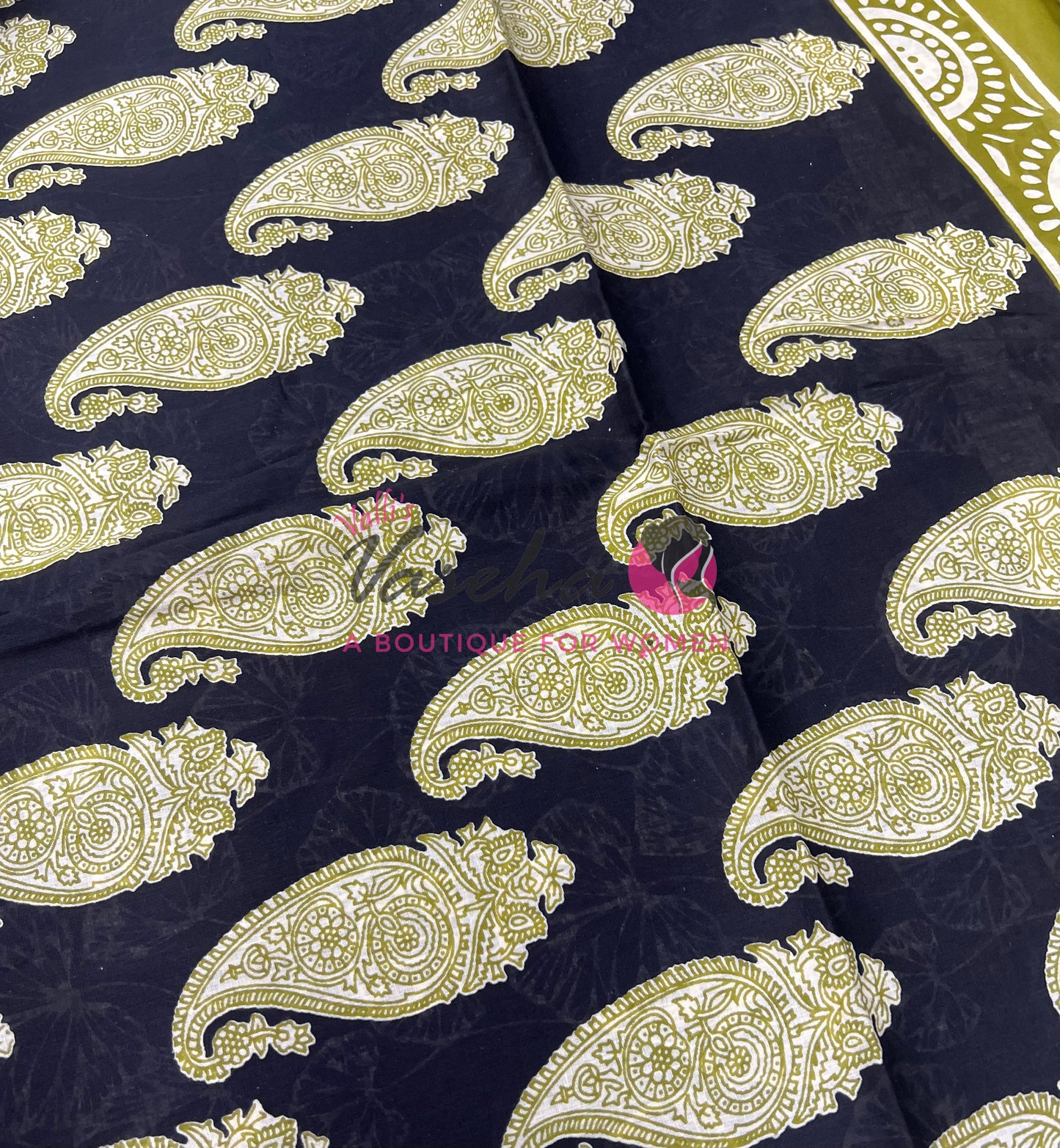 Pure Soft Mul Mul Cotton Sarees - Hand Block Prints - VVMMC010