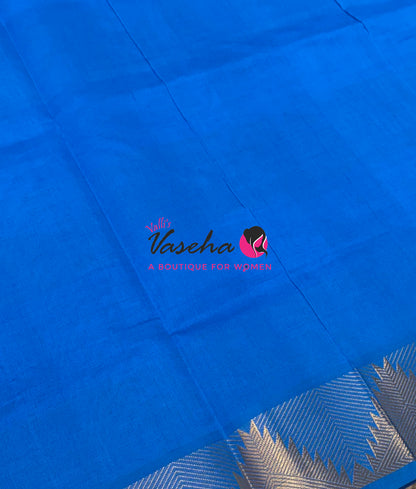 Semi Silk Cotton Saree | Pazhum Pazhamum Checks Design |VVSSC020