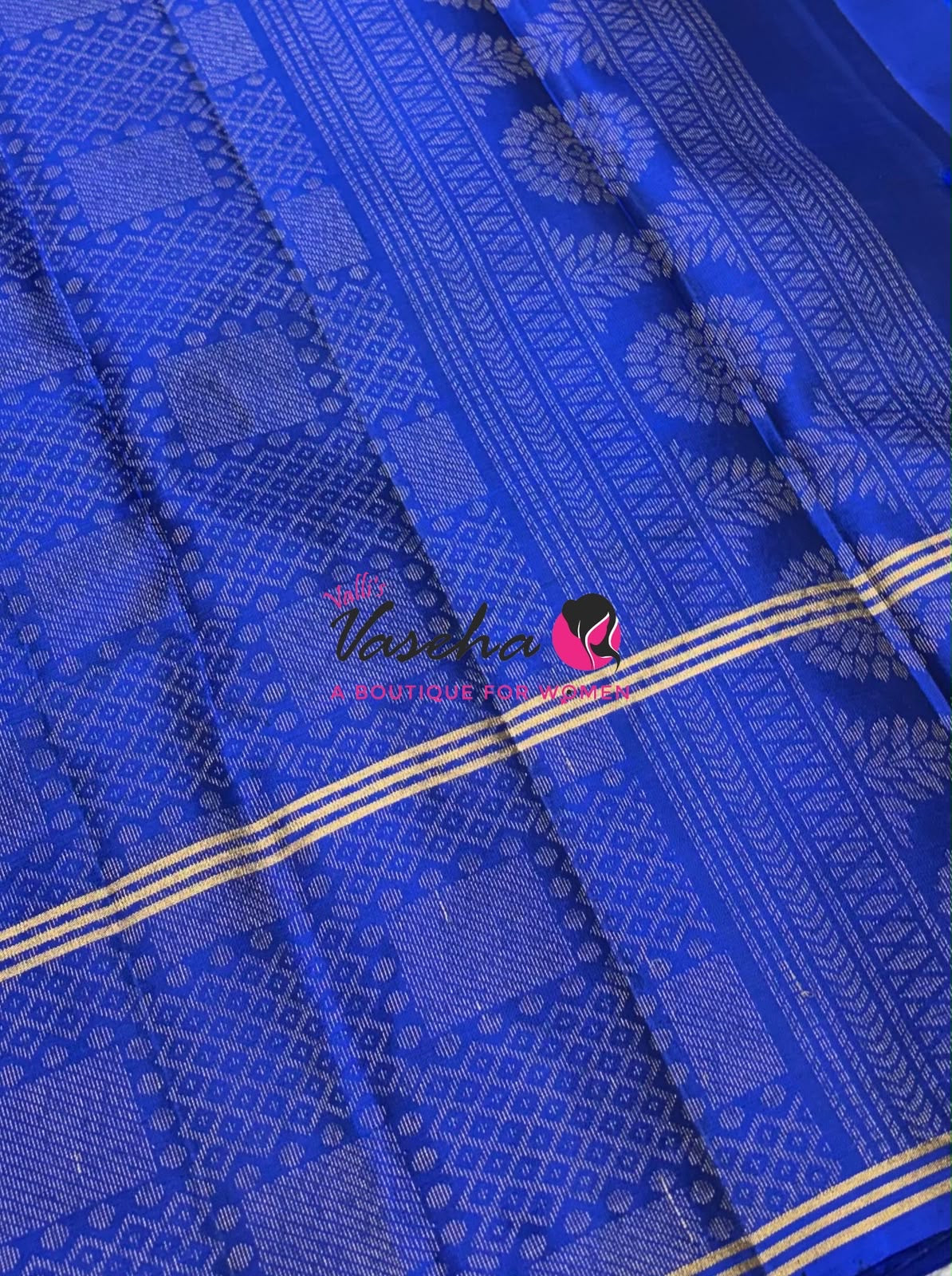 Half Mix - Pure Soft Silk Saree - Retta Petta Border - VVPSS154