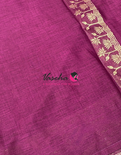 Banarasi - Heritage Meenakari Silk - Wine Shade - VVBHS014