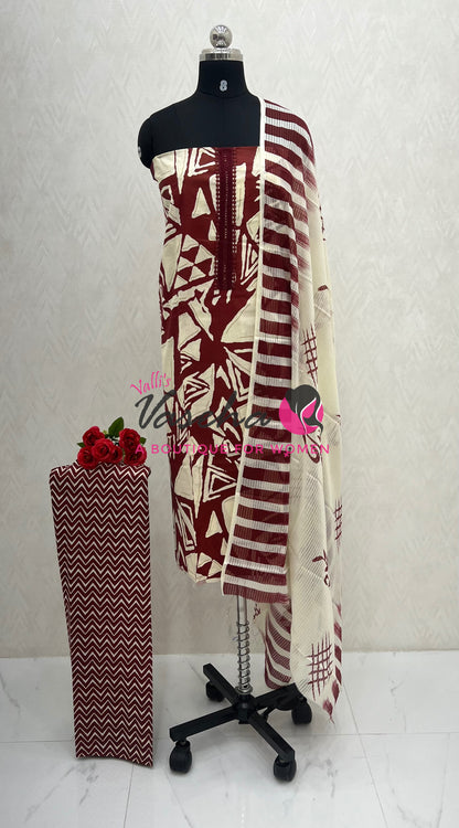 Cotton | Unstitched Material | VVUSM068