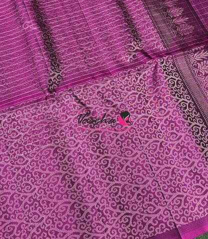 Pure Soft Silk Saree  - Purple Shade - VVPSS115