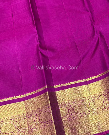 Pure Kanchipuram Silk Saree - Pazhum Pazhamum Checks - VVPS017