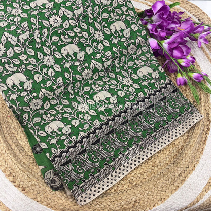 Pure Kalamkari Cotton Saree - VVPKC002