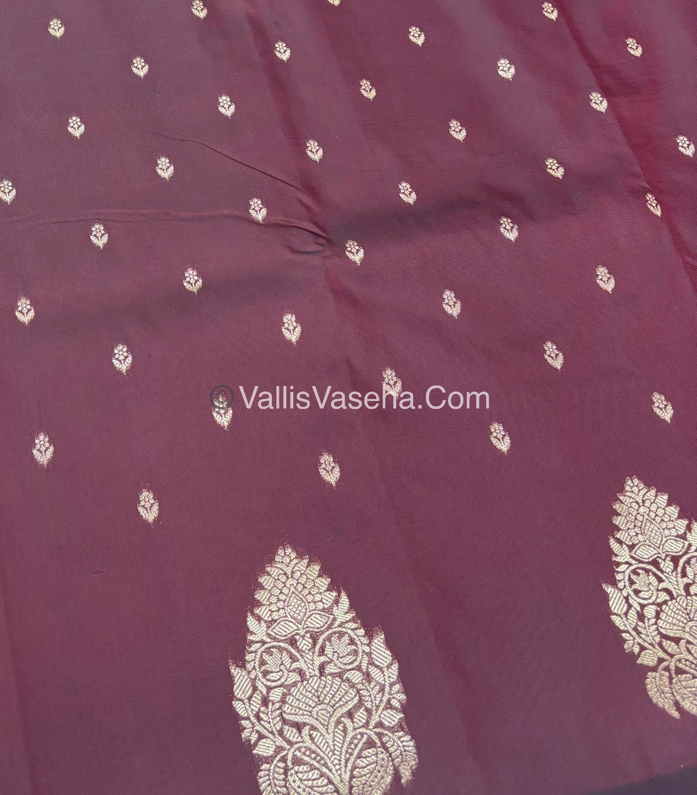 Semi Soft Silk -  Maroon Shade -VVSSS016