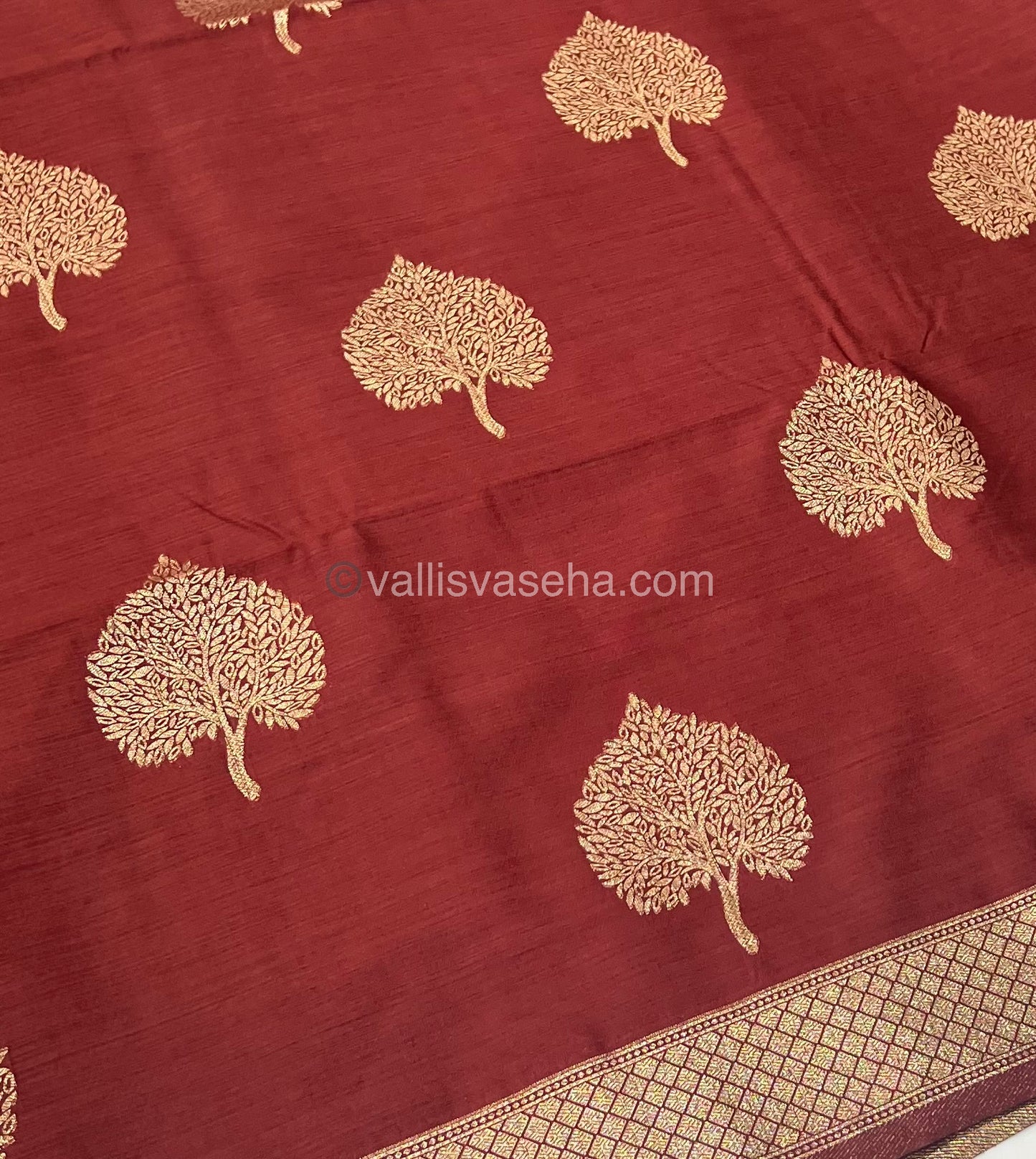 Banarasi - Heritage Silk - Semi Kathan Silk - Dark Brown Shade - VVBHS007