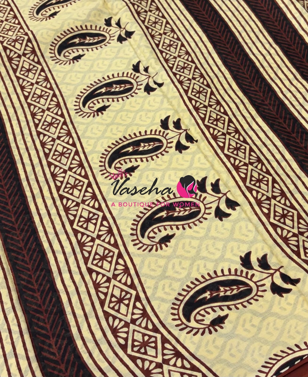 Pure Soft Mul Mul Cotton Sarees - Hand Block Prints - VVMMC011