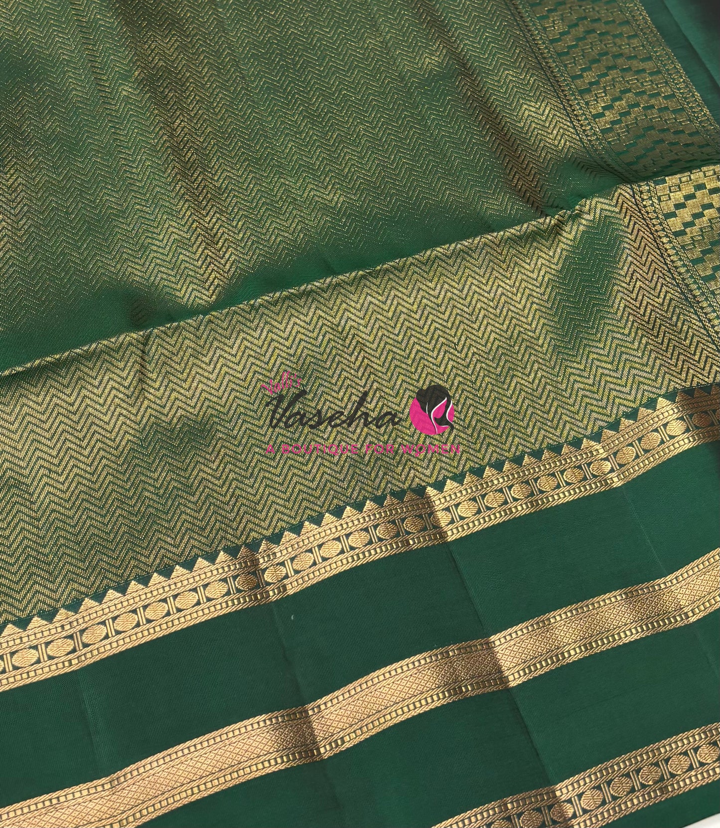 Half Mixed  Soft Silk Saree - Mustard Yellow & Green - VVPSS077