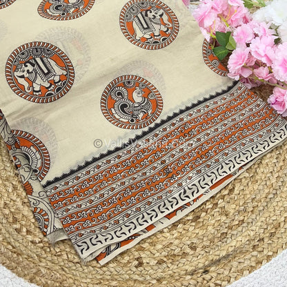 Pure Kalamkari Cotton Saree - VVPKC002