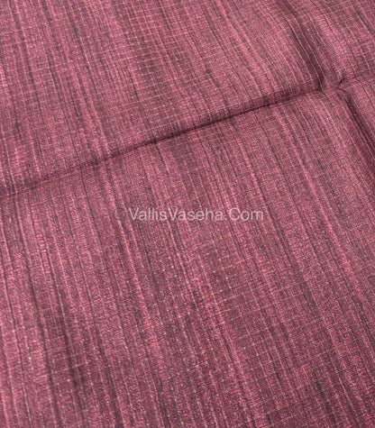 Art Tussar / Art Silk - Blue & Maroon Shade - VVATS002