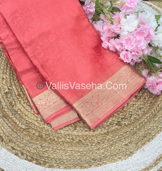 Semi Viscose / Semi Mysore Crepe Silk Variety - Embossed Design - VVSMC002