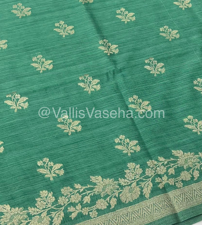 Banarasi - Heritage Silk - Semi Kathan Silk -   Pastel Green Shade - VVBHS008