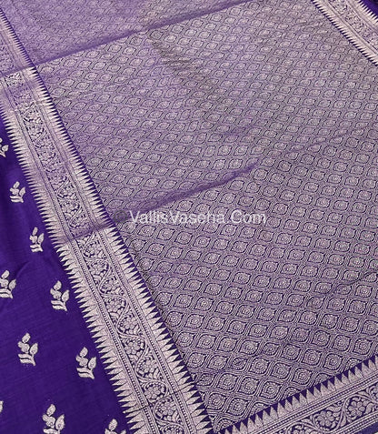 Banarasi - Heritage Silk - Semi Kathan Silk -  Violet Shade - VVBHS003