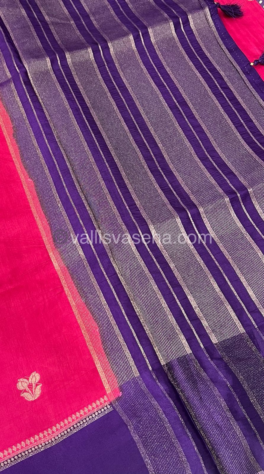 Russian Viscose - Premium Viscose Saree - Retta Petta Border- VVRVS002