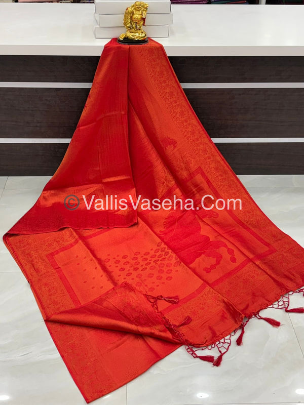 50% less - Offer Saree - Semi Soft silk Saree   - VVDS005