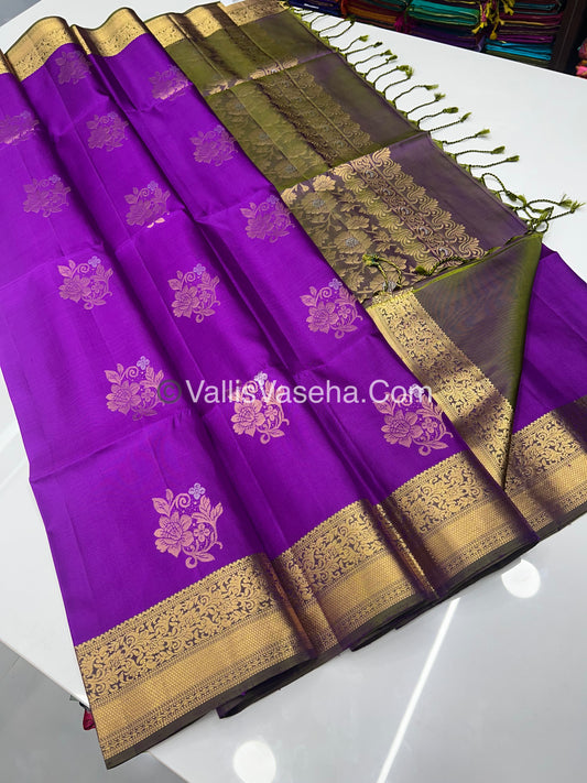 Pure Soft Silk Saree - Kanchi Border - VVPSS033