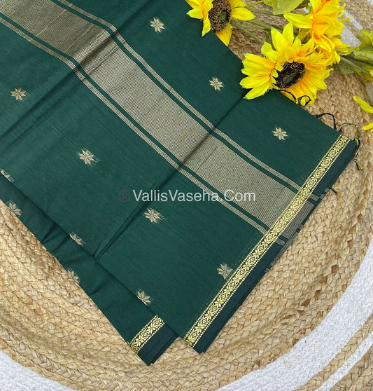 Semi Maheshwari Silk Cotton Saree - VVMSC002
