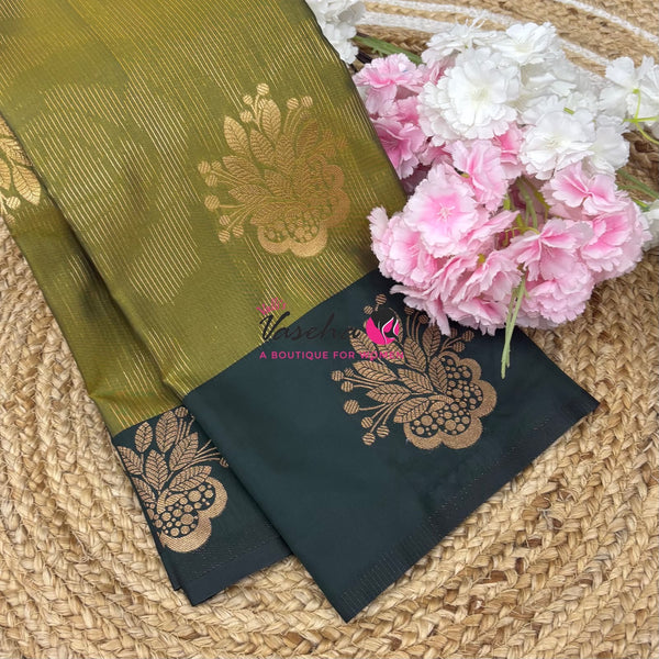 Semi Soft Silk - Green With Green - VVSSS039