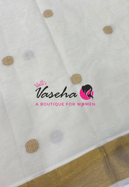 Kerala Cotton Saree - VVKCS029