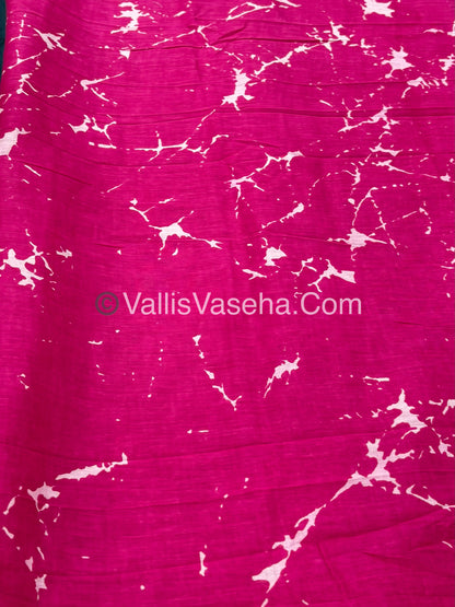 Pure Soft Mul Mul Cotton Sarees (half and Half )  - VVMMC005