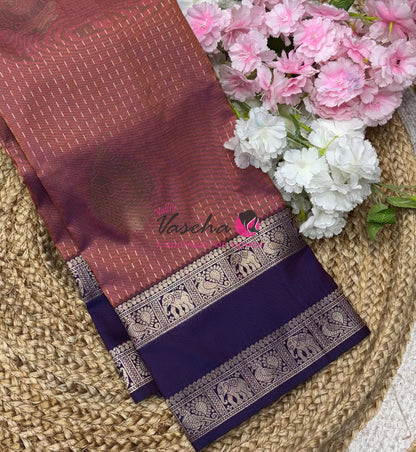 Semi Soft Silk - Onion Pink With Purple- VVSSS036