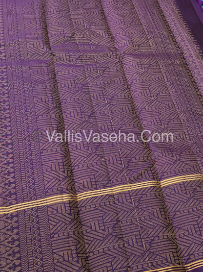 Half Mix - Pure Soft Silk Saree - Long Retta Petta Border with Butta - VVPSS075