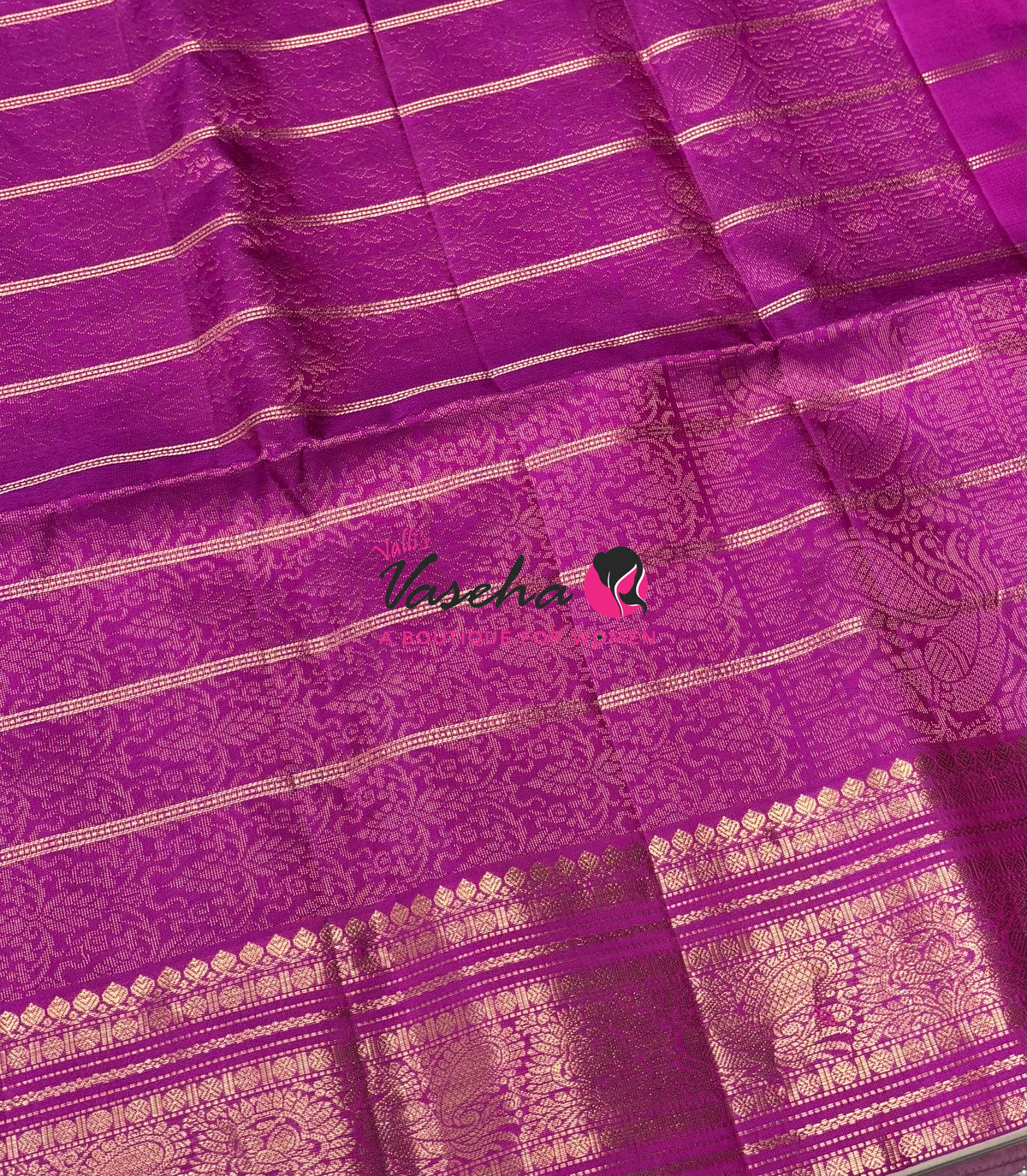Pure Soft Silk Saree  - Purplish Pink Shade - VVPSS162