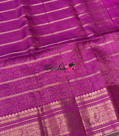 Pure Soft Silk Saree  - Purplish Pink Shade - VVPSS162
