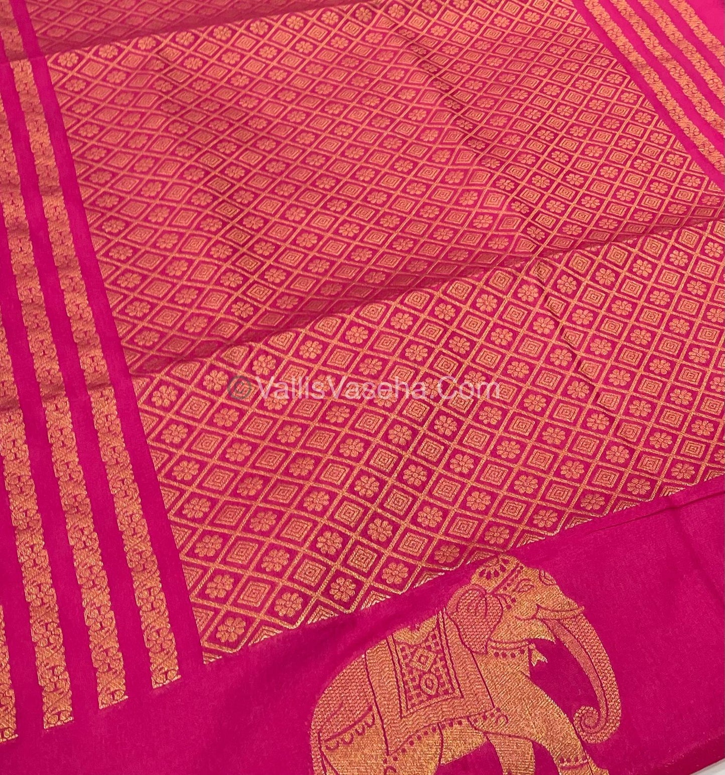 Mulberry Semi Silk - Rani pink  Shade - VVMSS001