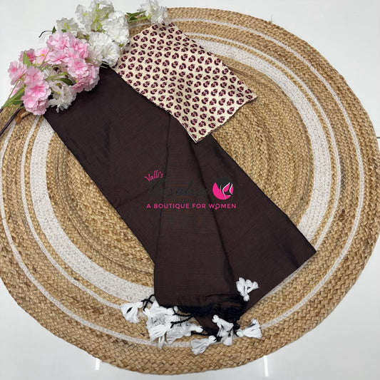 Budget Friendly Sarees - Casual Wear Sarees - Khadi Cotton Sarees - VVKCS028