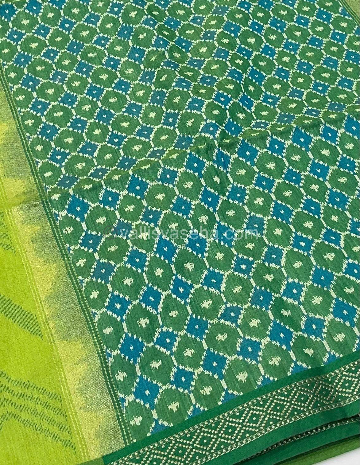 Semi Raw Silk with Zig Zag  Design Weaving - VVRS003
