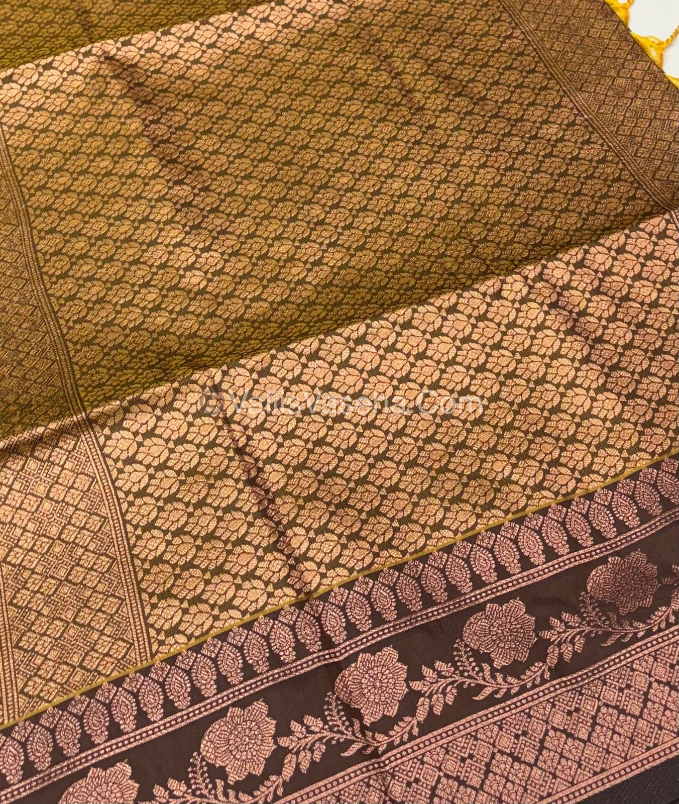 Semi Soft Silk - Dual Tone Shade With Mustard Combo -VVSSS027