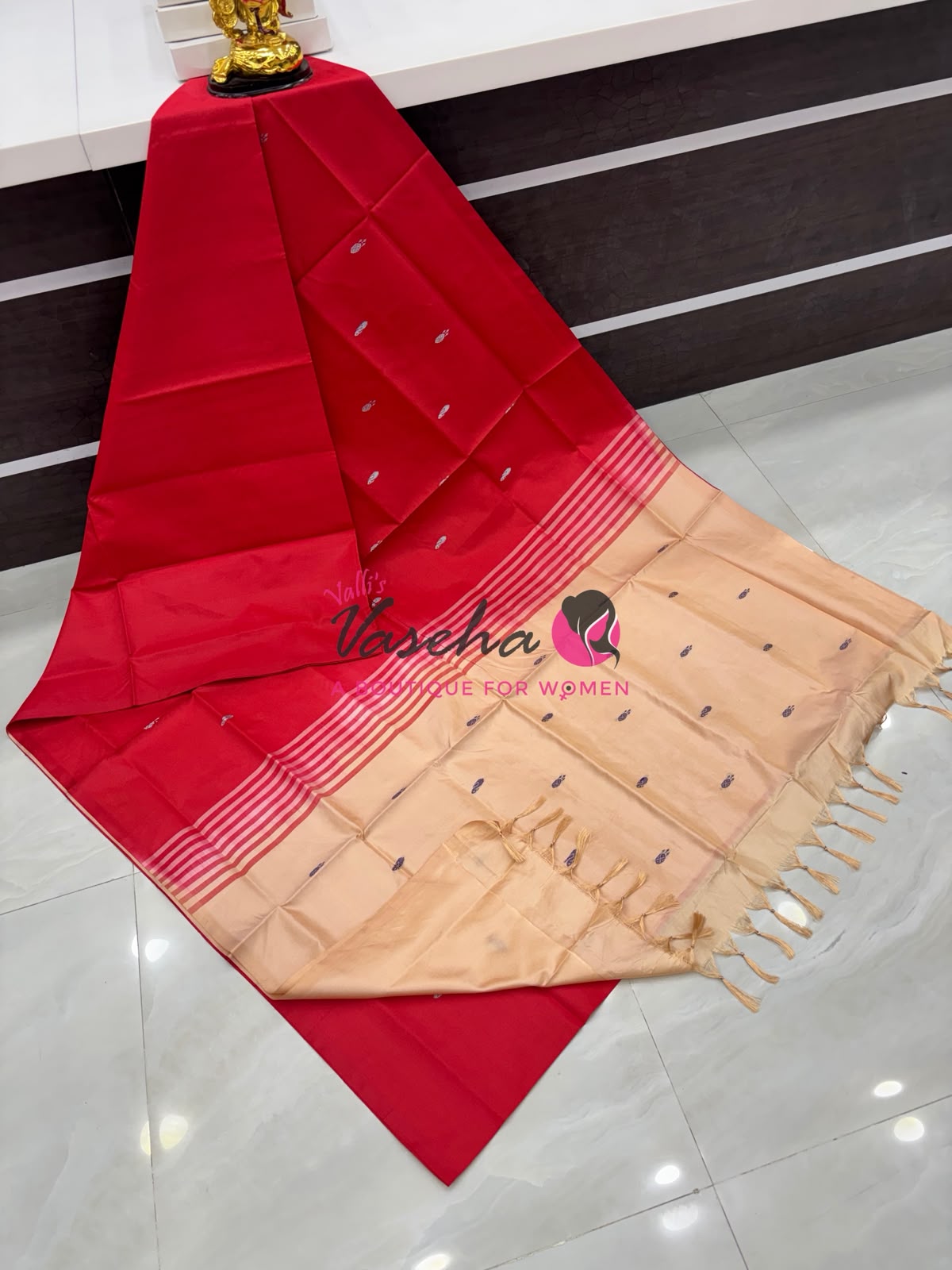 Vazhai Pattu Saree / Banana Pith - With Blouse - VVVPS002