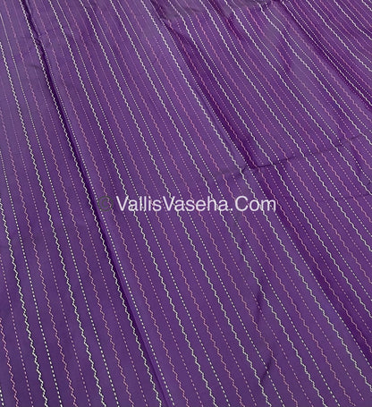 Semi Silk Saree - Aarani Pattu Style - VVSSS005