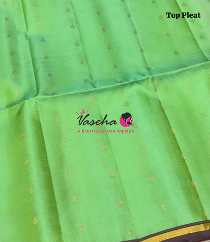 Pure Soft Silk Saree - Partly Pallu -  Half & Half Saree - VVPSS088